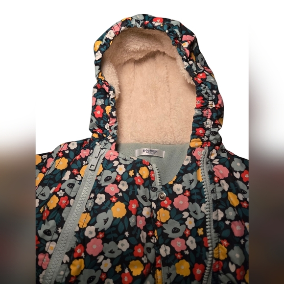Baby Boden Snowsuit Baby Girl Size 6-12 Months Floral Colorful - Picture 8 of 9